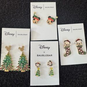 Disney x BaubleBar Mickey Mouse Holiday Earrings Set